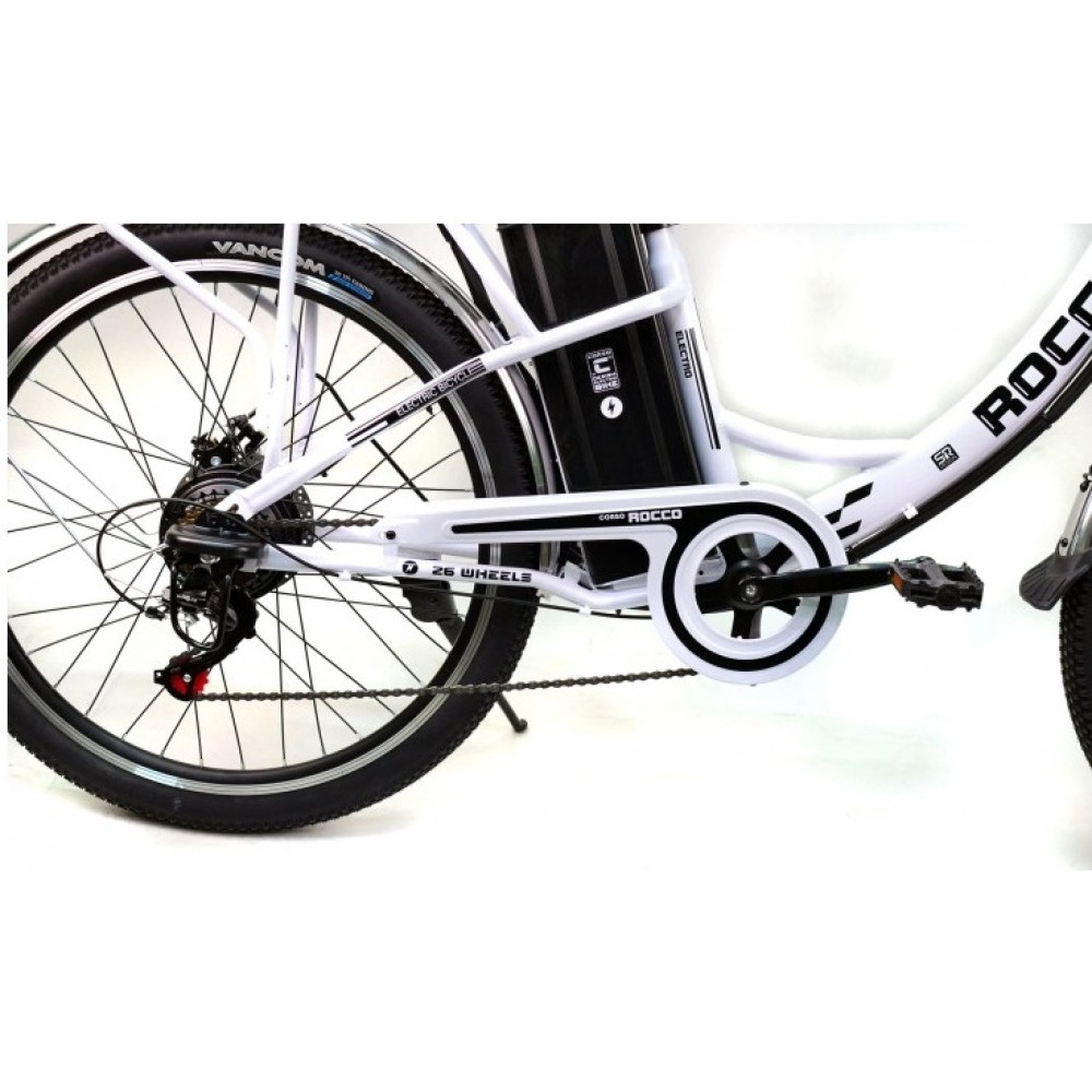 Електровелосипед Corso «ROCCO» 26" RC-26210, рама сталева, двигун 500W, акумулятор 48V20AH, кошик
