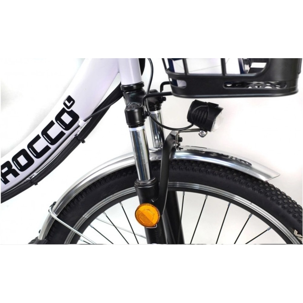 Електровелосипед Corso «ROCCO» 26" RC-26210, рама сталева, двигун 500W, акумулятор 48V20AH, кошик