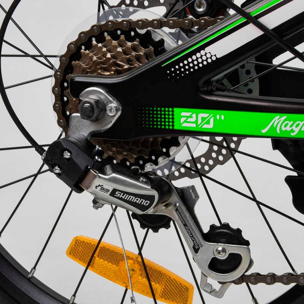​Велосипед спортивний CORSO Speedline MG-74290 20" магнієва рама, 7 швидкостей, Shimano, дискові гальма