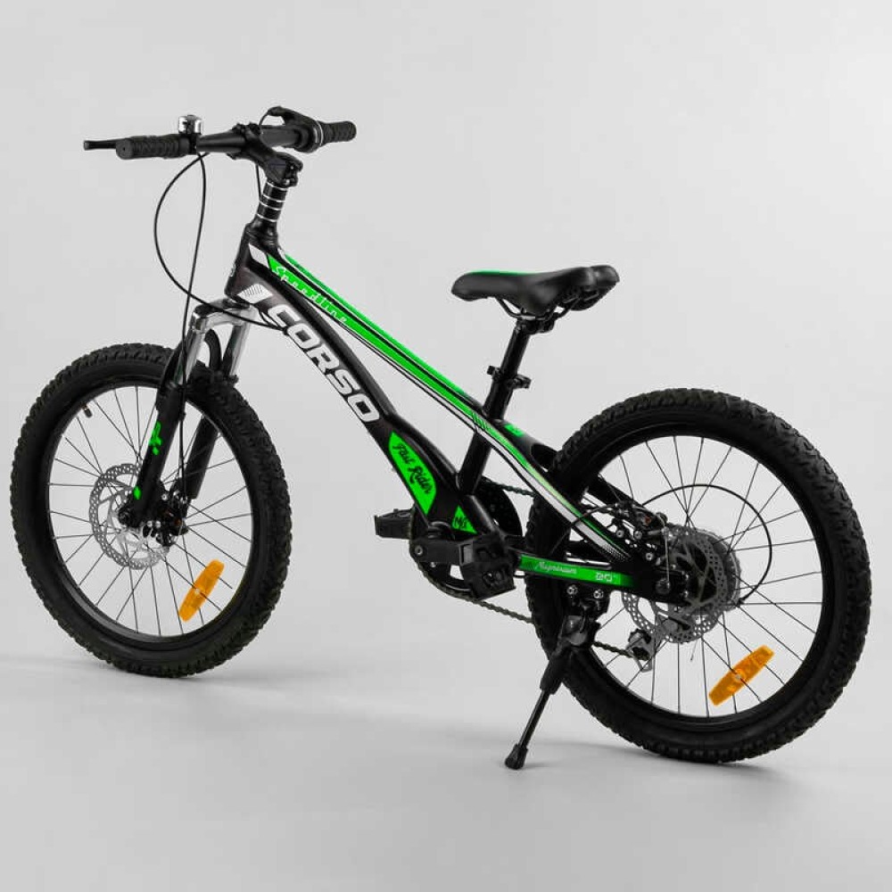 ​Велосипед спортивний CORSO Speedline MG-74290 20" магнієва рама, 7 швидкостей, Shimano, дискові гальма