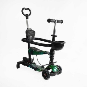 Самокат 5в1 LS-79350 Best Scooter, з ДОП. КОЛІСАМИ, захисний бампер, PU колеса зі світлом, в коробці