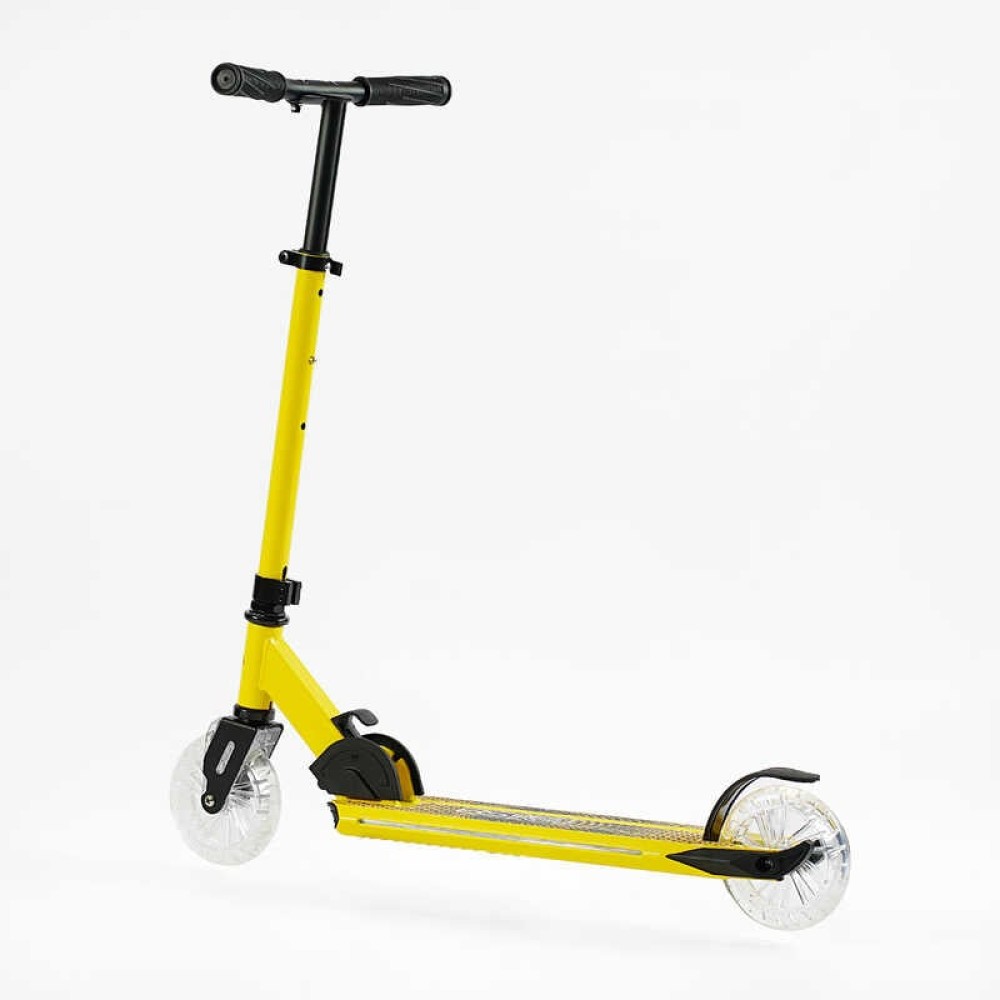 Самокат двоколісний "Best Scooter" L-00203 (2) колеса PU, d переднього колеса 145мм, диски коліс, дека, вилка зі світлом, в коробці