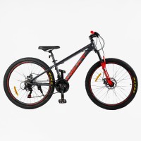 Велосипед спортивний Corso Next 26" NX-26014, алюмінієва рама 15", 21 швидкість, дискові гальма