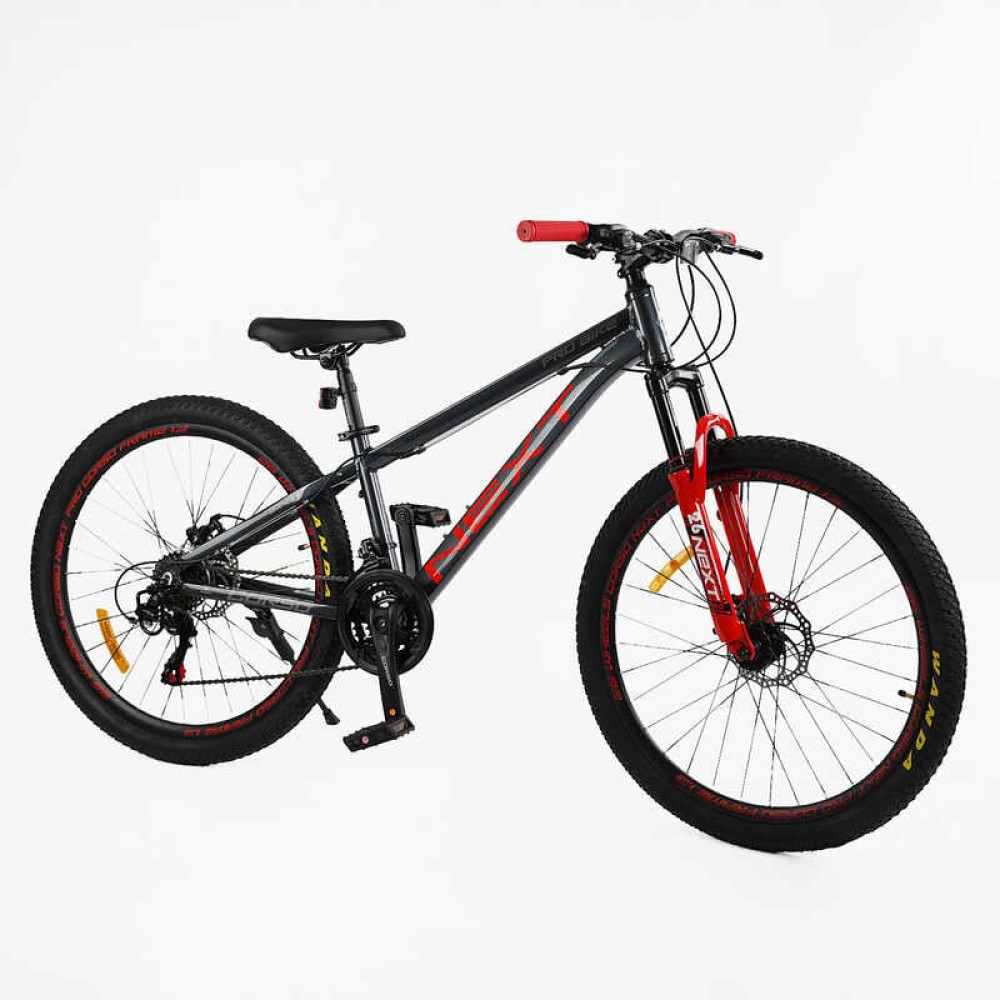 Велосипед спортивний Corso Next 26" NX-26014, алюмінієва рама 15", 21 швидкість, дискові гальма