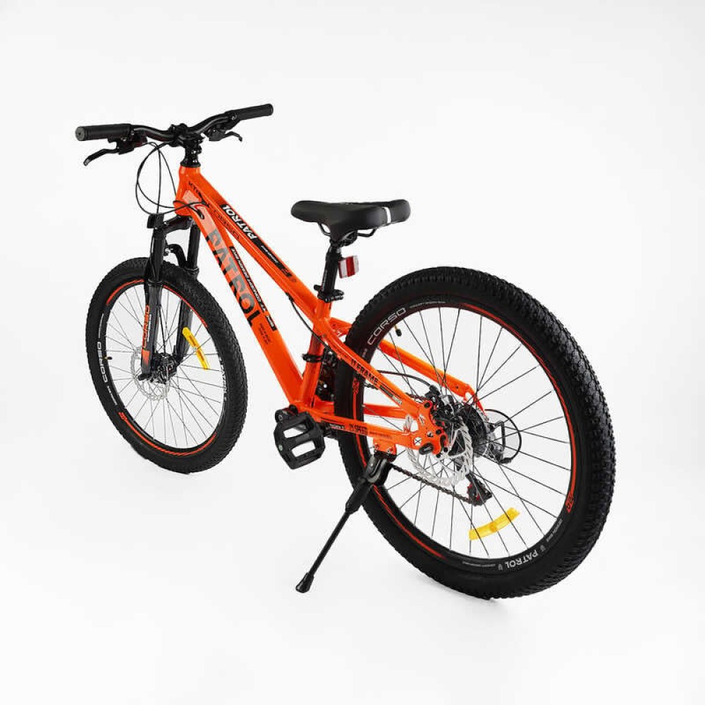 Велосипед Спортивний Corso PATROL PL-24950 24" WANDA, 21 швидкість, SunRun, амортизація, дискові гальма