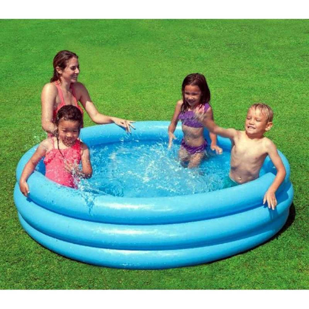 Intex Басейн 59416 NP "Кристал" (12) вініл, розміром 114х25см, об'ємом 160л, від 2 до 8 років