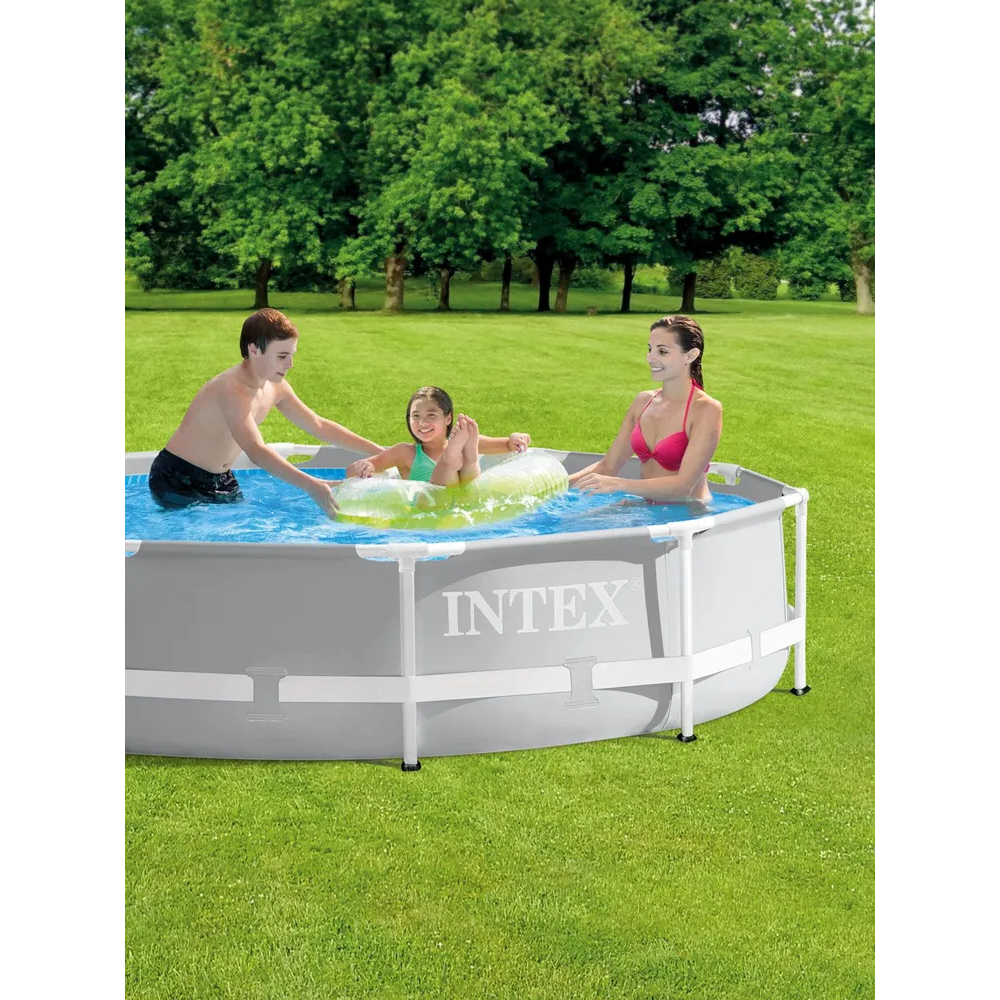 Intex Басейн каркасний 26700 NP розмір:305x76см, Prism Frame Pool, об'єм води:4485л, у коробці