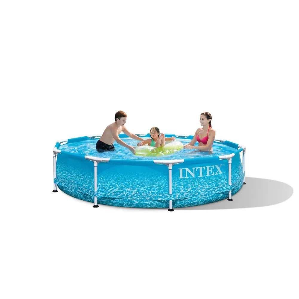 Intex Басейн каркасний 28206 NP круглий, діаметр 305см, висота 76см, об'єм 4485л, у коробці