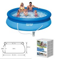 Intex Басейн наливний 28118 NP 305х61см, об'єм = 3077л, з фільтр-насосом (1250 л/год)