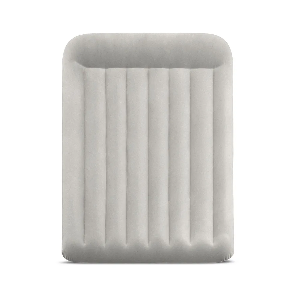 Intex Велюр матрац 64118 ND (2) 152х203х30см, вбудований електронасос, двоспальний