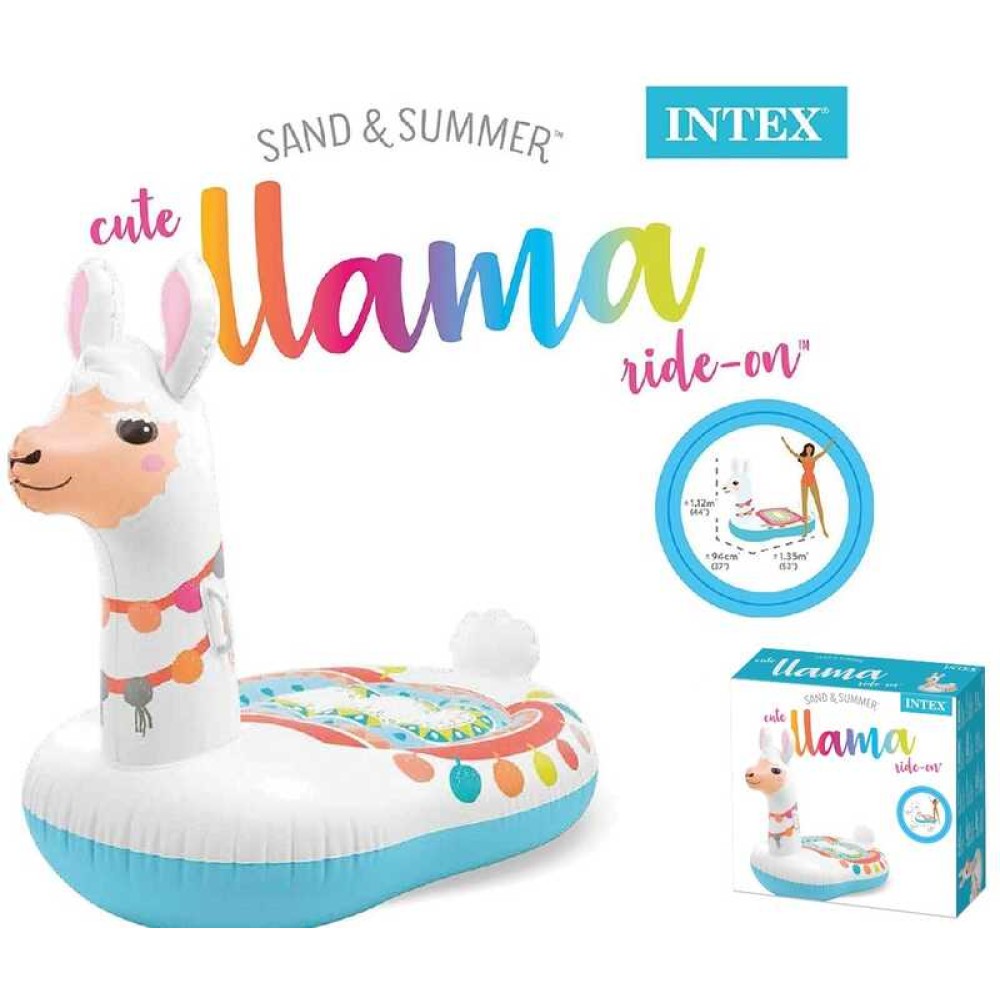 Intex Плотик 57564 NP "Лама" (4) розмір 135х94х112 см, від 3-х років, в коробці