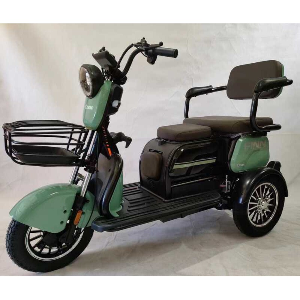 Електротрицикл Corso FINN FN-36980 600W 72V 20Ah три місця LED фара сигналізація кошик