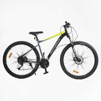 Велосипед Спортивний Corso MAGNUS MG-69065 29" алюмінієвий, 27 швидкостей, гідравлічні гальма Shimano, вилка Santour
