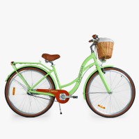 Велосипед міський Corso Dream DM-28093 28", рама 18", алюмінієвий, Shimano Nexus 3, кошик, багажник, фара