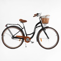 Велосипед міський Corso Dream DM-28605 28", рама 18", алюмінієвий, Shimano Nexus 3, кошик, багажник, фара