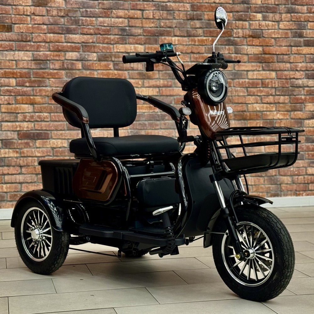 Електричний трицикл Billgery М3 B-30599 800W 72V/20Ah, 3 місця, амортизація, до 60 км ходу