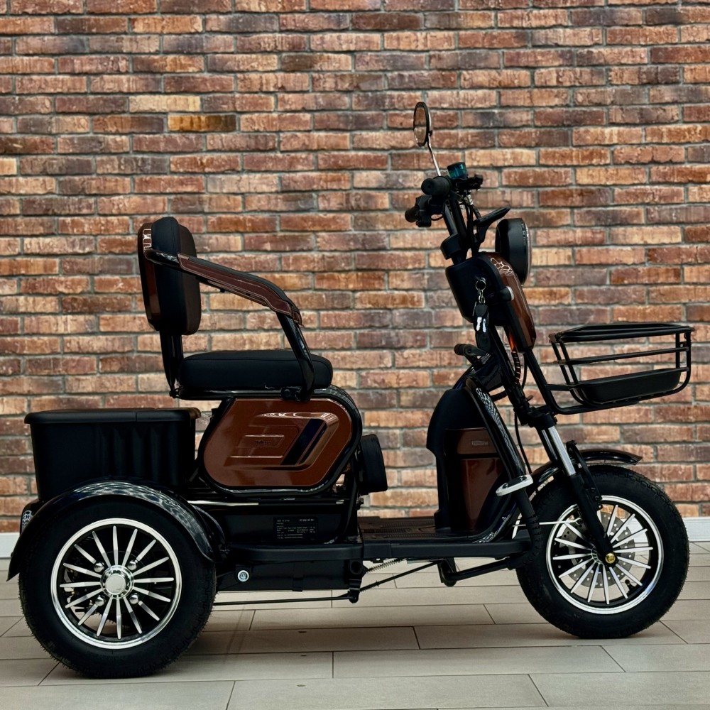 Електричний трицикл Billgery М3 B-30599 800W 72V/20Ah, 3 місця, амортизація, до 60 км ходу