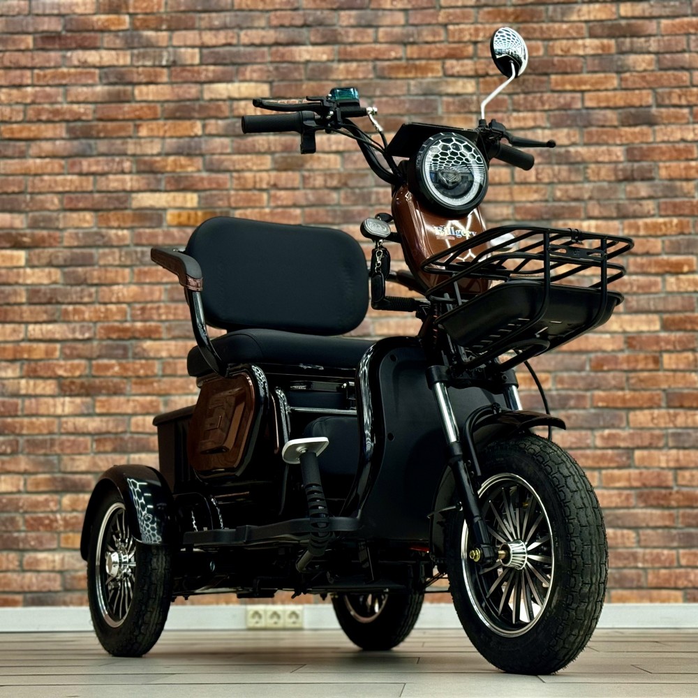 Електричний трицикл Billgery М3 B-30599 800W 72V/20Ah, 3 місця, амортизація, до 60 км ходу