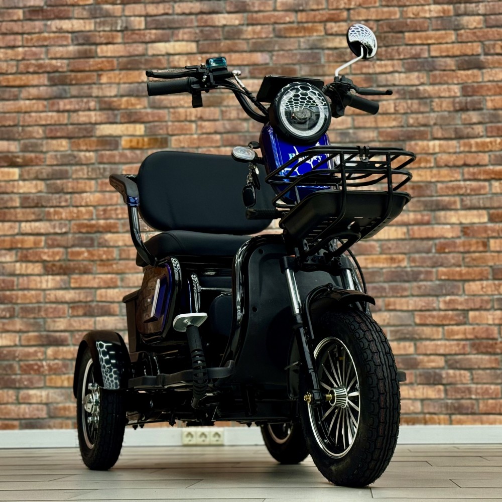 Електричний трицикл Billgery М3 B-23826 800W 72V/20Ah, 3 місця, амортизація, до 60 км ходу