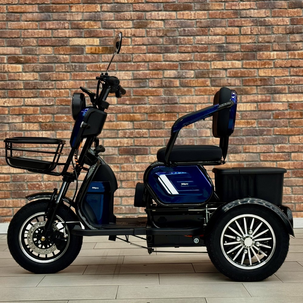 Електричний трицикл Billgery М3 B-23826 800W 72V/20Ah, 3 місця, амортизація, до 60 км ходу