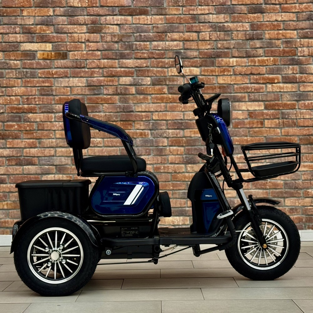 Електричний трицикл Billgery М3 B-23826 800W 72V/20Ah, 3 місця, амортизація, до 60 км ходу