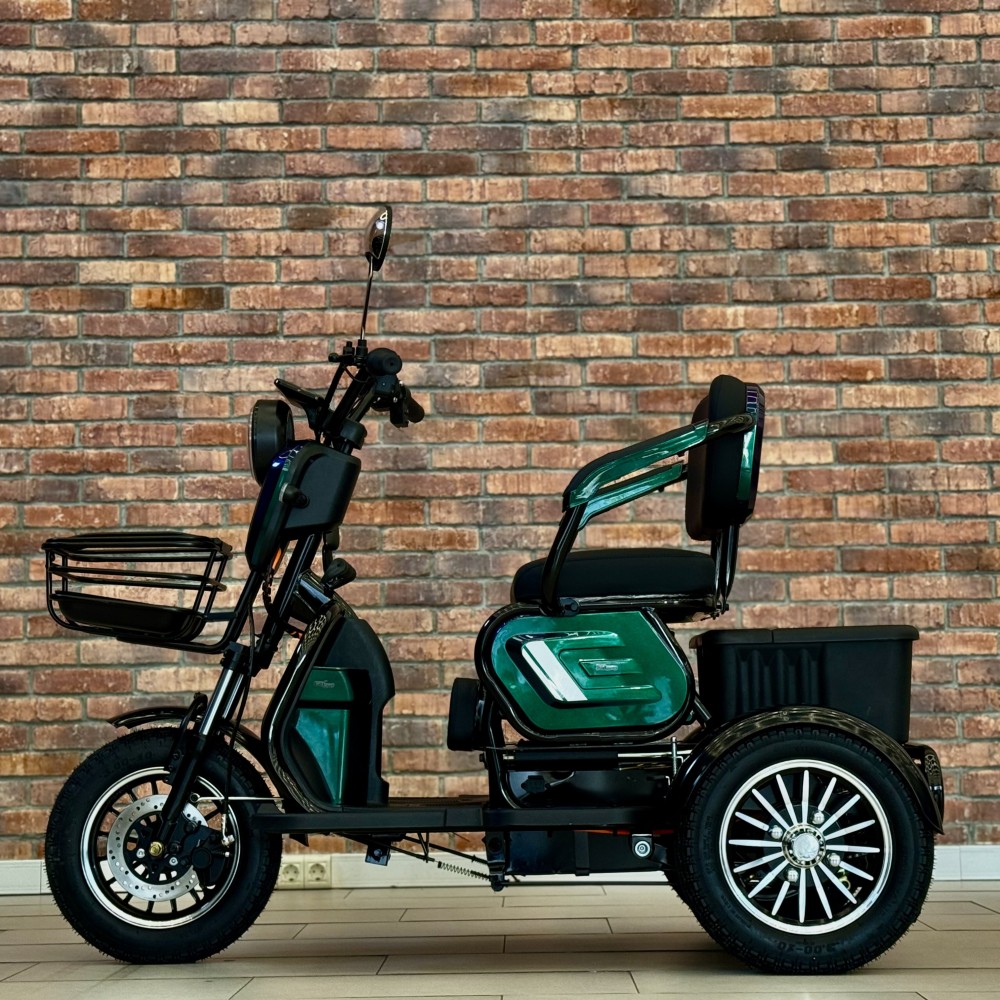 Електричний трицикл Billgery М3 B-67062 800W 72V/20Ah, 3 місця, амортизація, до 60 км ходу