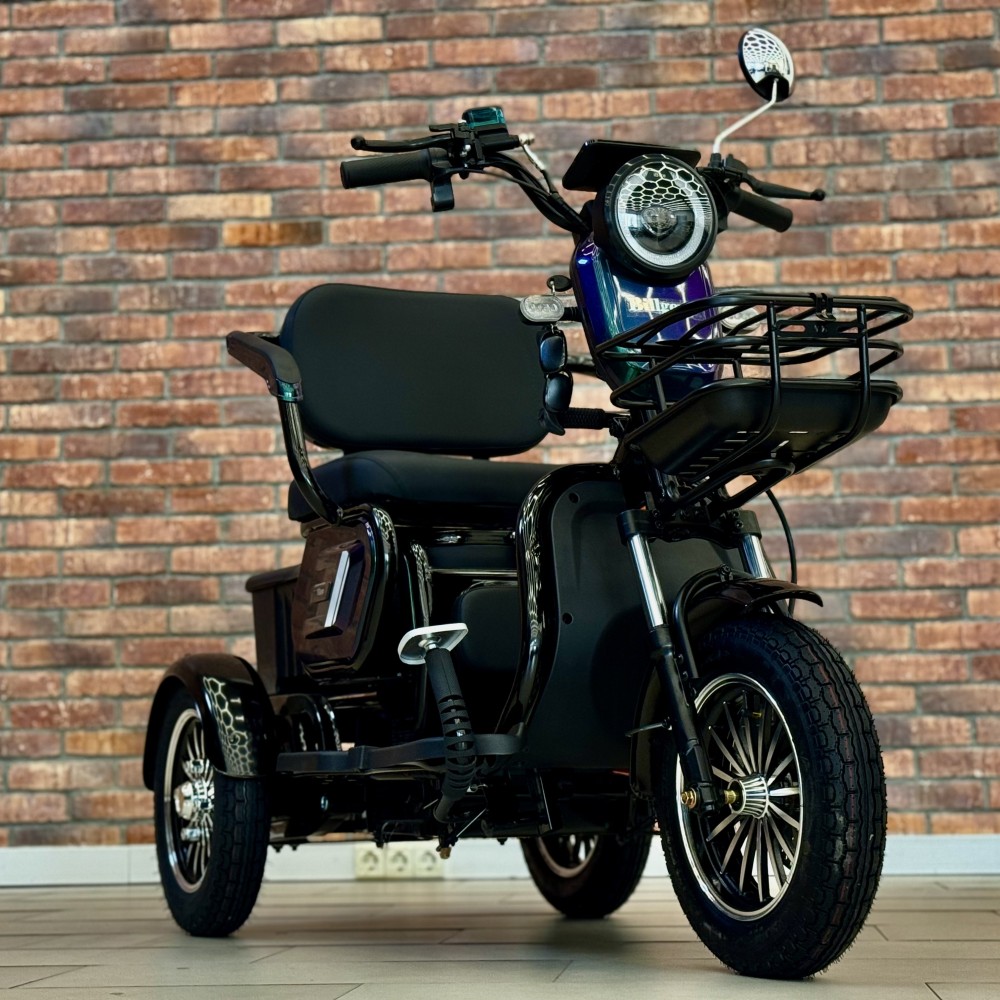 Електричний трицикл Billgery М3 B-67062 800W 72V/20Ah, 3 місця, амортизація, до 60 км ходу