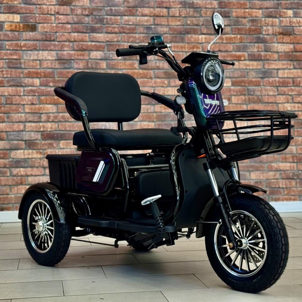 Електричний трицикл Billgery М3 B-67062 800W 72V/20Ah, 3 місця, амортизація, до 60 км ходу