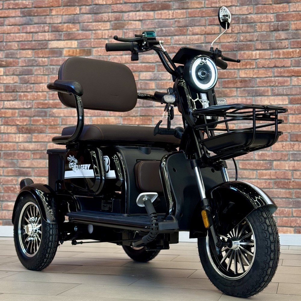 Електричний трицикл Billgery B-82625 NEW 2025- колір Чорний