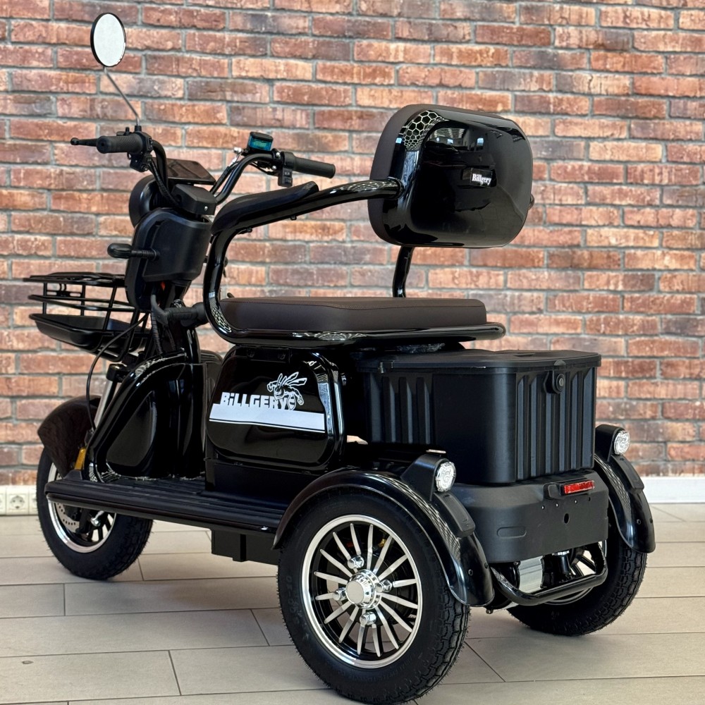 Електричний трицикл Billgery B-82625 NEW 2025- колір Чорний