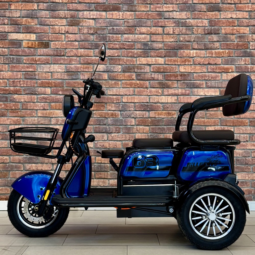 Електричний трицикл Billgery B-22810 NEW 2025 - колір Синій