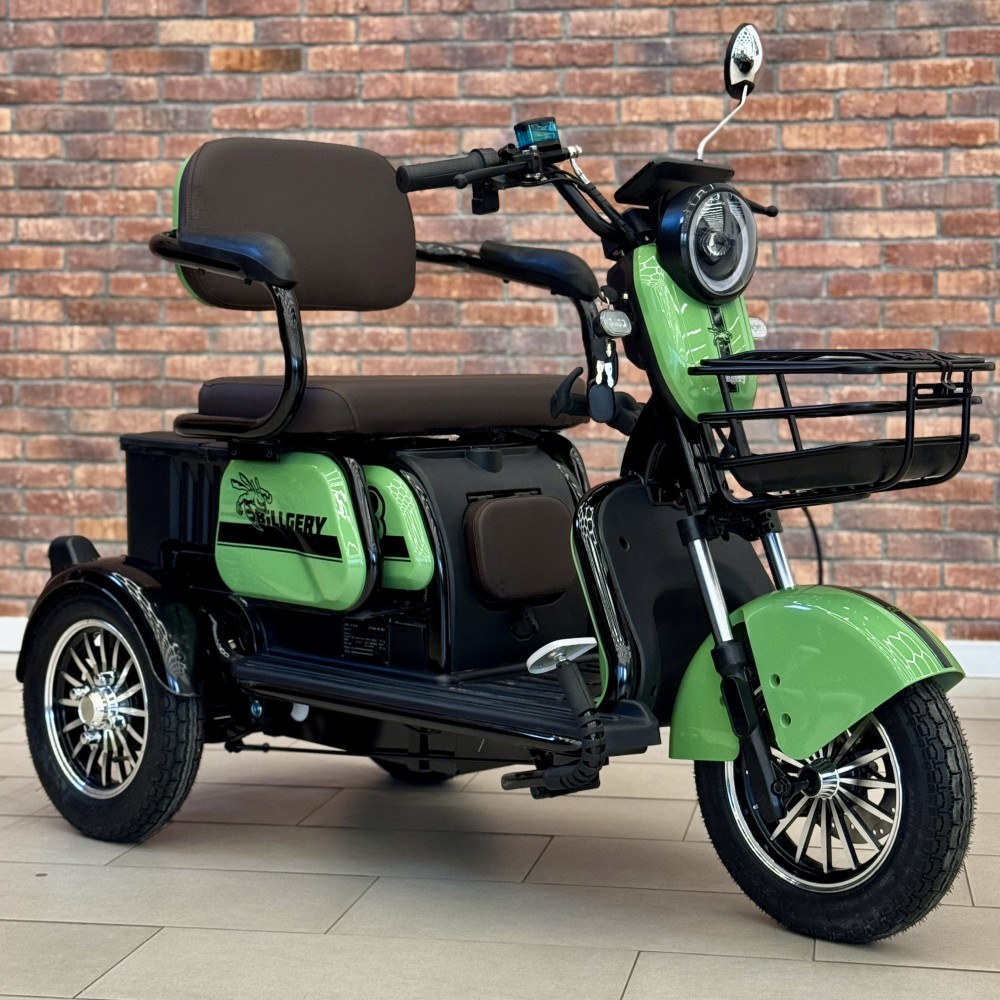 Електричний трицикл Billgery B-97125 NEW 2025 - колір Хакі