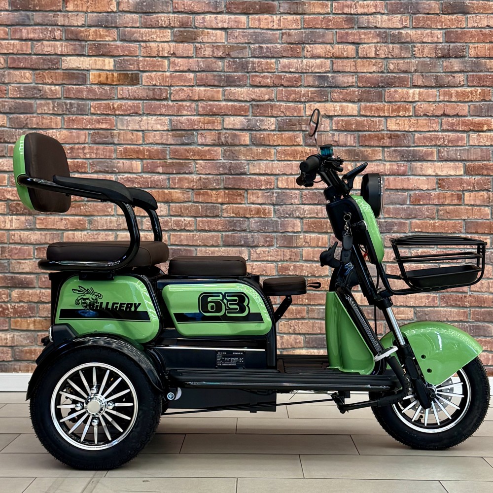 Електричний трицикл Billgery B-97125 NEW 2025 - колір Хакі