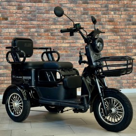 Електричний трицикл Billgery B-23608 1000W 72V/23Ah 3 місця кошик LED фари сигналізація