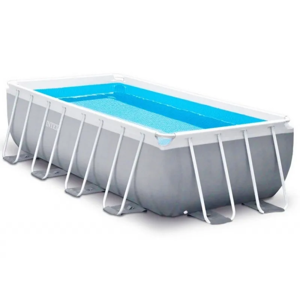 Басейн каркасний Intex 26788NP Prism Frame 400×200×100 см 6836 л фільтр-насос сходи прямокутний