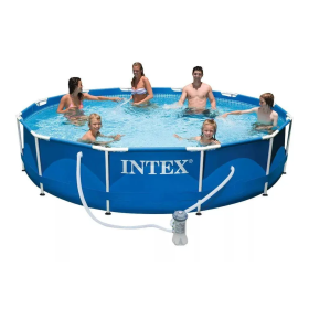 Басейн каркасний Intex 28212NP 366×76 см, 6503 л, з фільтр-насосом 220–240 В