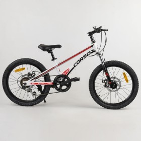 ​Велосипед спортивний CORSO Speedline MG-56818 20" магнієва рама, 7 швидкостей, Shimano, дискові гальма