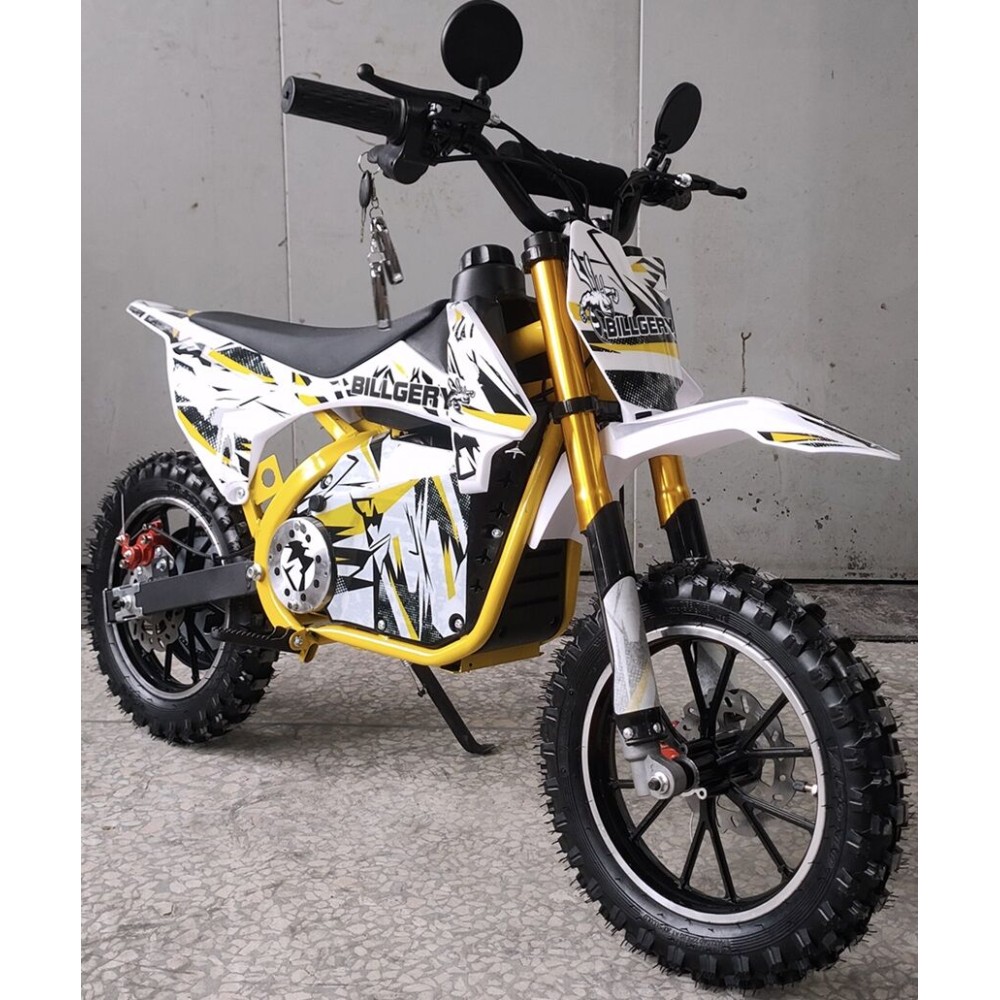 Пітбайк електричний Billgery BLG-025067 1000W 36V/12Ah колеса 14", дискові гальма, дисплей, сигналізація