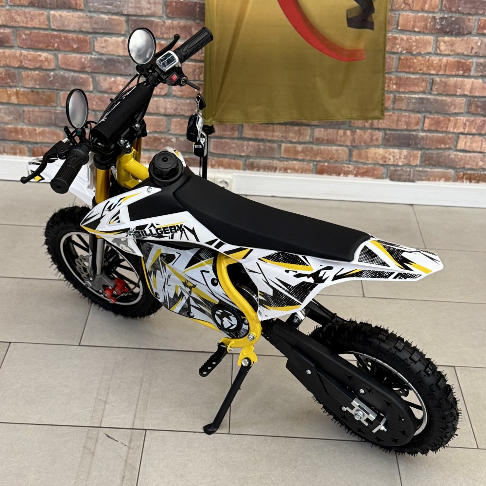 Пітбайк електричний Billgery BLG-025067 1000W 36V/12Ah швидкість до 30 км/год, запас ходу 50 км, дискові гальма, дисплей, сигналізація