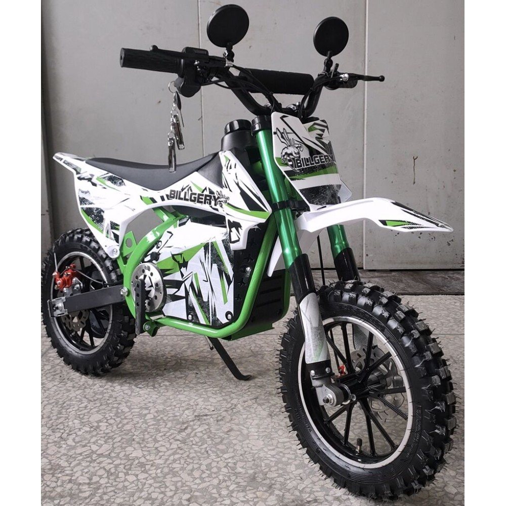 Пітбайк електричний Billgery BLG-047089 1000W 36V/12Ah колеса 14", дискові гальма, дисплей, сигналізація