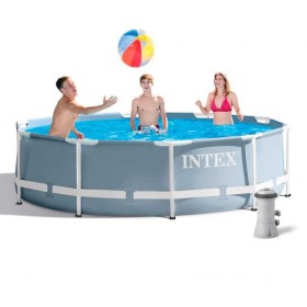 Басейн каркасний Intex 26702 NP від 6 років, насос та фільтр у комплекті, 4485л, 305х76 см, в коробці