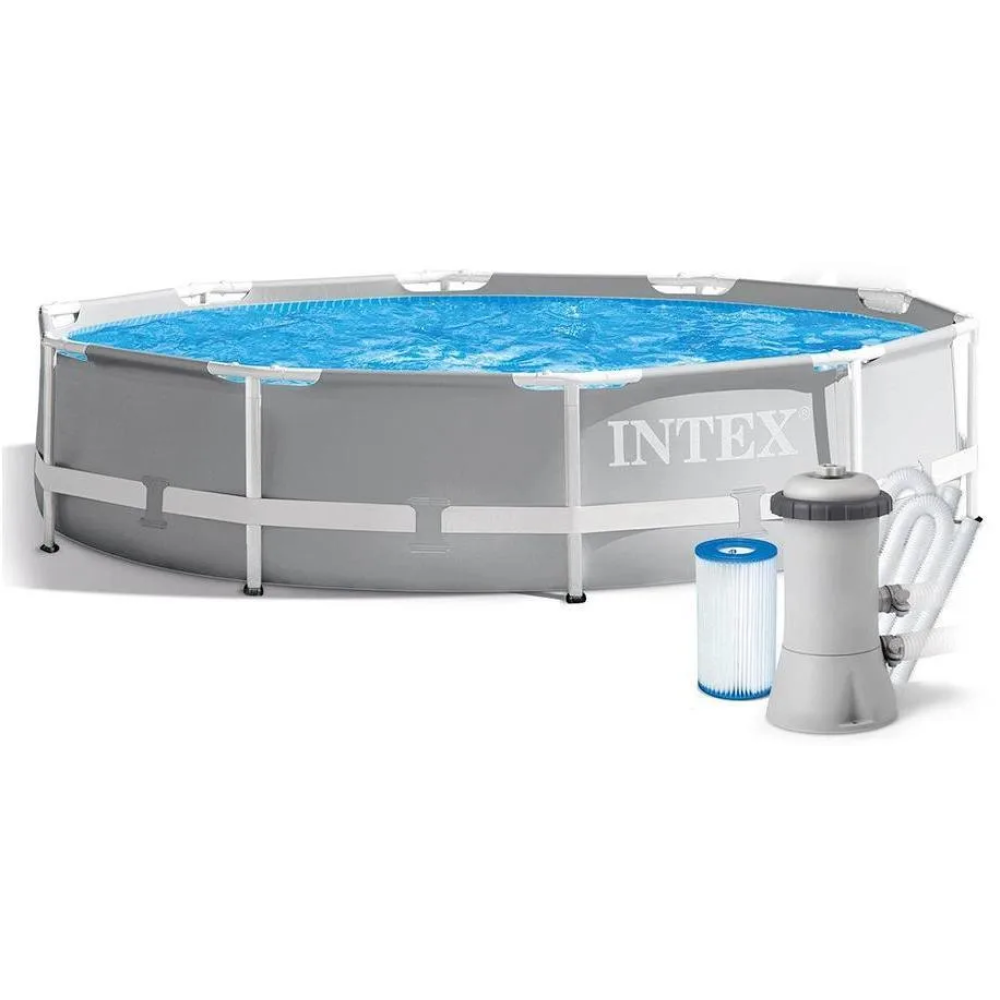 Басейн каркасний Intex 26712 NP розмір:366x76 см (насос-фільтр картриджний 2006 л/год), об'єм води:6503л, в коробці