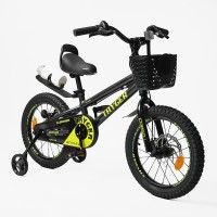 Велосипед 2-х колісний дитячий CORSO TAYGER TG-30211 16" Алюмінієва рама, бічні колеса, кошик, пляшечка