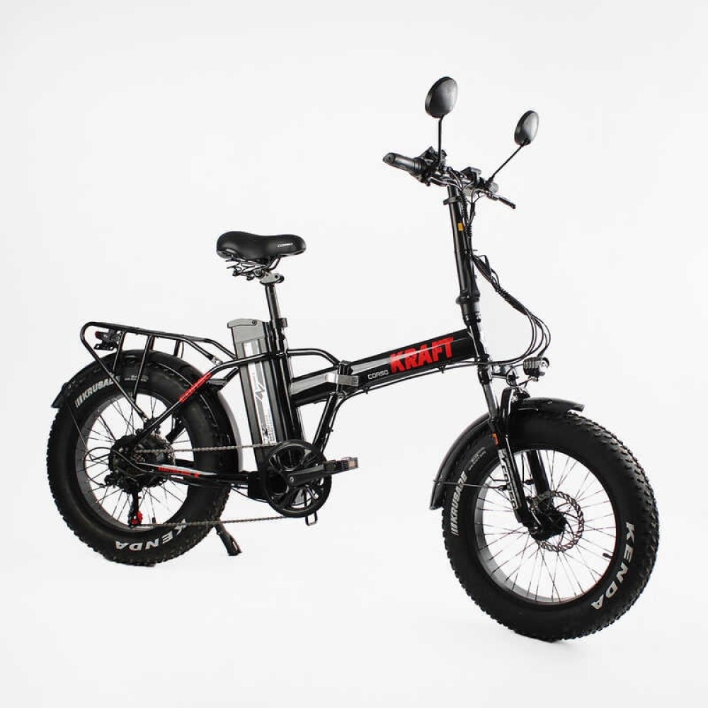 Електровелосипед Corso Kraft KR-31007 20" 500W 48V/15Ah фетбайк Shimano 7 швидкостей