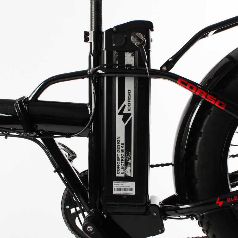 Електровелосипед Corso Kraft KR-31007 20" 500W 48V/15Ah фетбайк Shimano 7 швидкостей