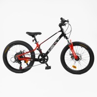 Велосипед спортивний Corso Next NX-20319 20", магнієва рама, 7 швидкостей, дискові гальма