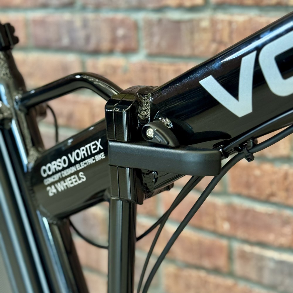 Електровелосипед фетбайк Corso Vortex TX-78950, 24", Чорний, 500W, 48V/13Ah Li-ion, Складана алюм. рама, PAS асистент