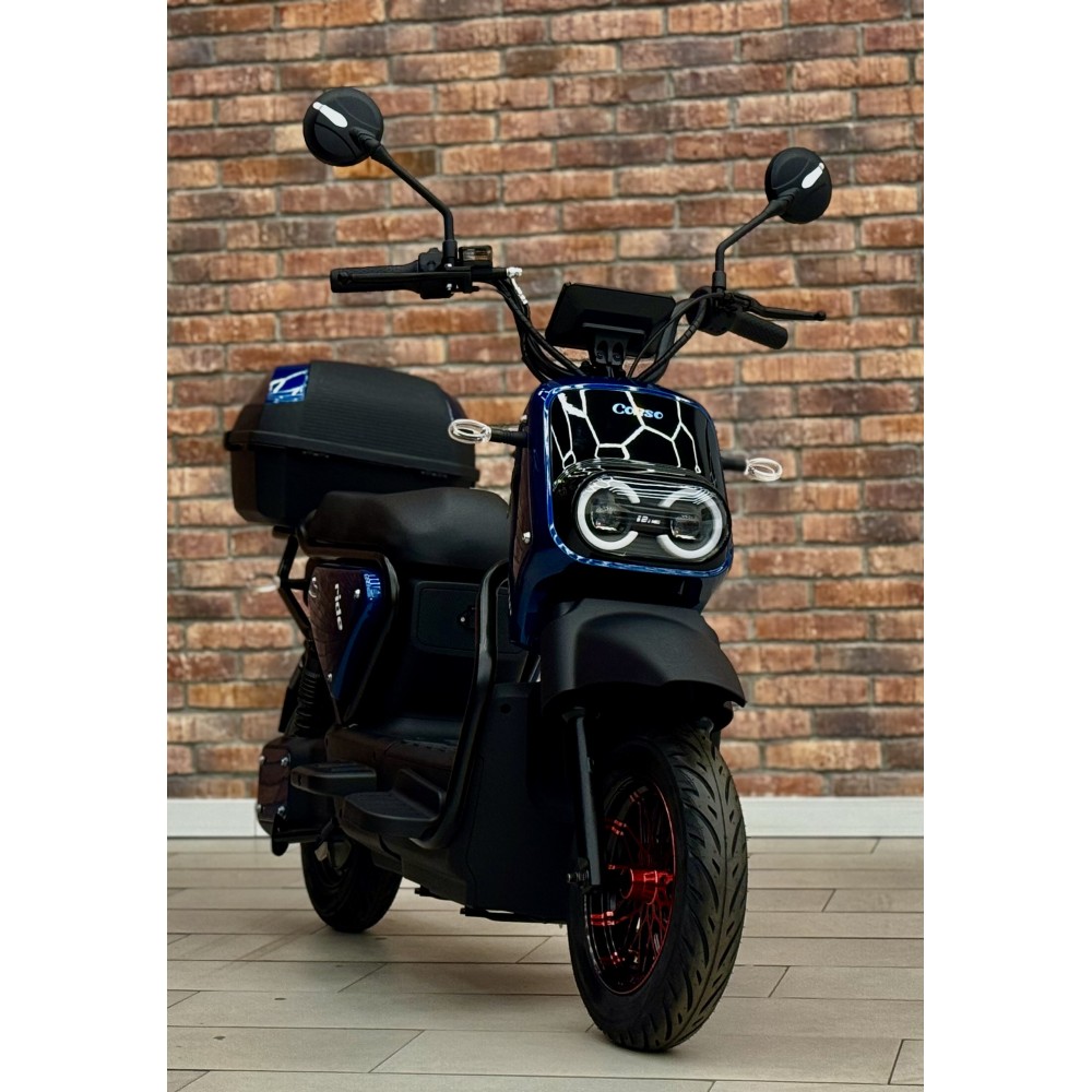 Електроскутер Corso Ride 1000W 72V/20Ah, LED дисплей, до 50 км, 2 місця