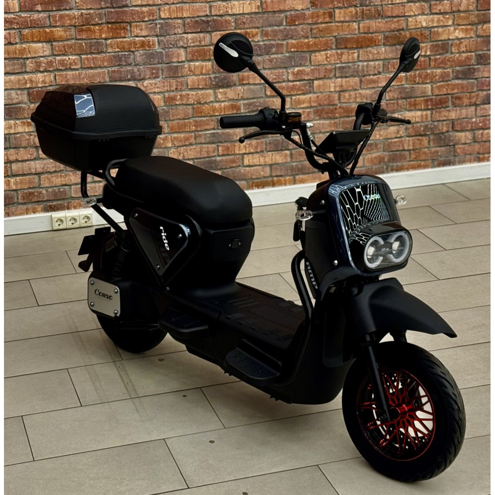 Електроскутер Corso Ride 1000W: 2 місця, LED дисплей, кошик
