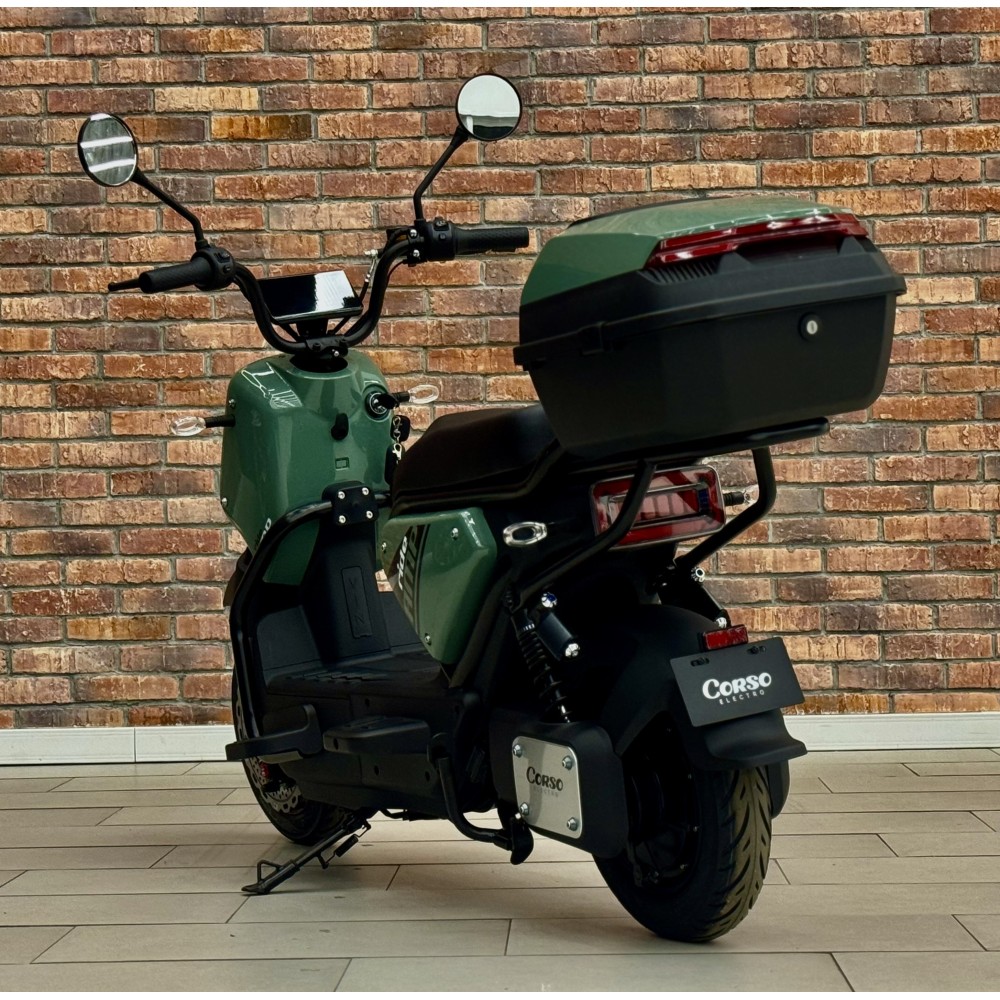 Електроскутер Corso Ride 1000W 72V, до 50 км, LED дисплей, 2 місця